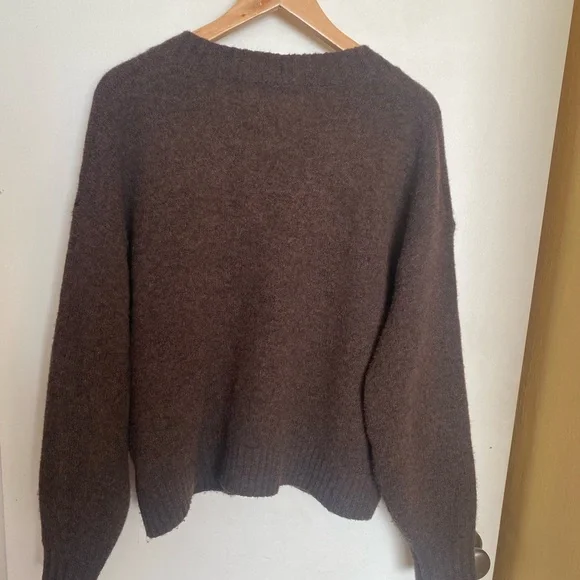 Cardigan Sweater Women’s Medium Brown - Picture 2 of 3